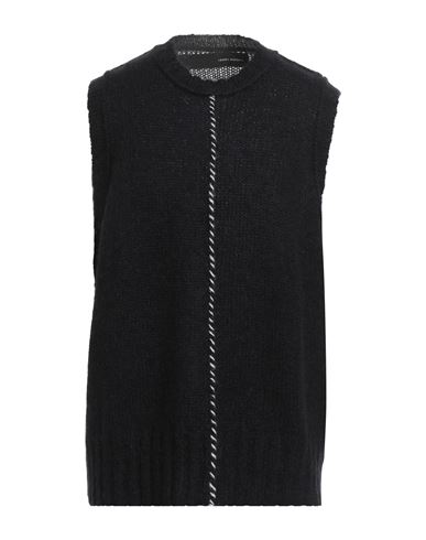 Isabel Benenato Man Sweater Black Size L Merino Wool, Mohair Wool, Polyamide