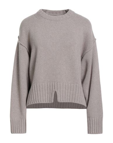 Isabel Benenato Woman Sweater Taupe Size L Cashmere, Wool