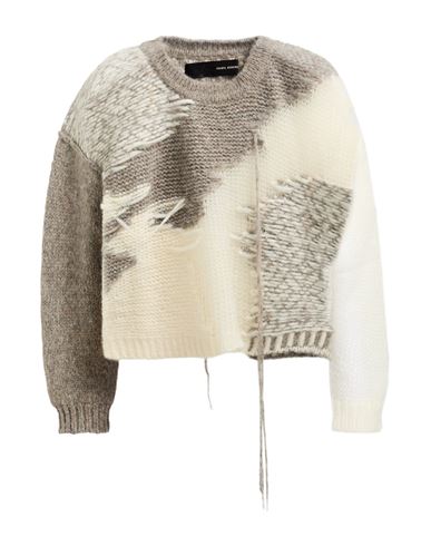 Isabel Benenato Woman Sweater Ivory Size L Alpaca Wool, Polyamide, Mohair Wool, Wool