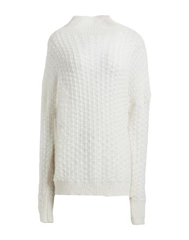 Alysi Woman Turtleneck Ivory Size L Alpaca Wool, Polyamide