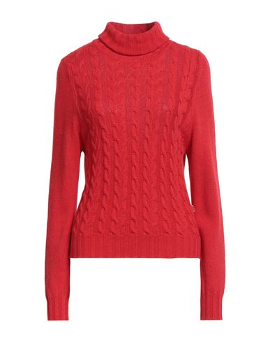 Jijil Woman Turtleneck Red Size 4 Polyamide, Wool, Viscose, Cashmere
