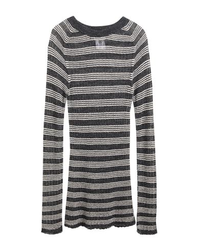 Alysi Woman Sweater Charcoal Size Xl Acrylic, Alpaca Wool, Merino Wool