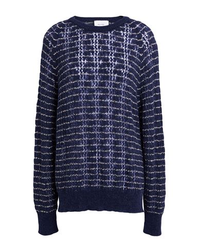 Alysi Woman Sweater Midnight Blue Size Xl Alpaca Wool, Merino Wool, Polyamide, Viscose, Metallic Fib