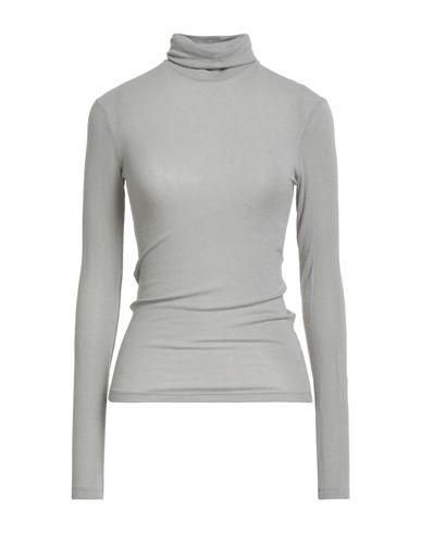 Alysi Woman Turtleneck Light Grey Size 4 Viscose, Wool, Elastane