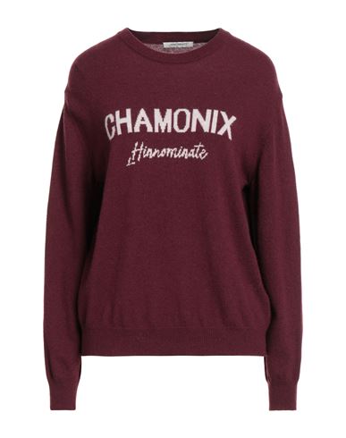 Hinnominate Woman Sweater Burgundy Size L Polyamide, Wool, Viscose, Cashmere In Burgundy