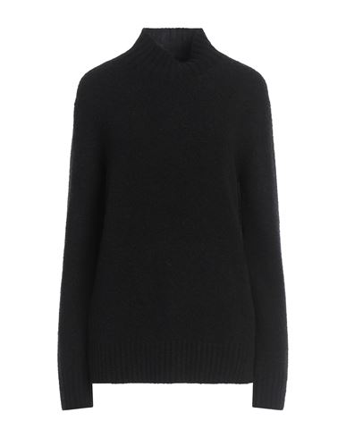 Moorer Woman Turtleneck Black Size 6 Wool, Polyester, Cashmere, Elastane