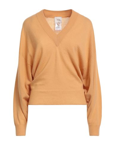 Alysi Woman Sweater Apricot Size M Merino Wool, Cashmere