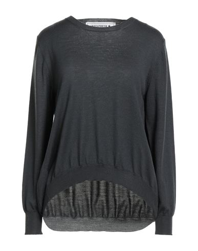 Shirtaporter Woman Sweater Charcoal Size 10 Merino Wool