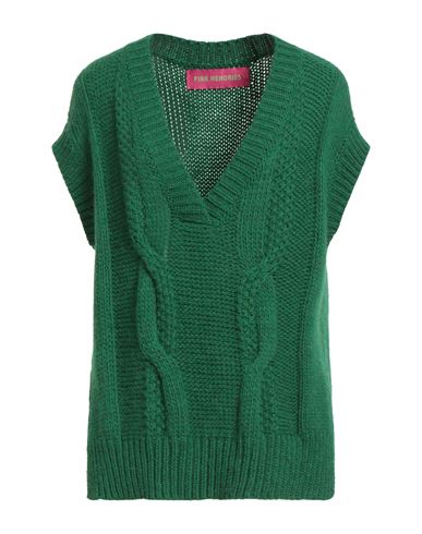 Pink Memories Woman Sweater Green Size 6 Acrylic, Alpaca Wool, Merino Wool, Wool In Green
