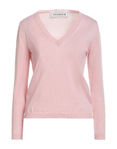 Shirtaporter Woman Sweater Pink Size 12 Merino Wool