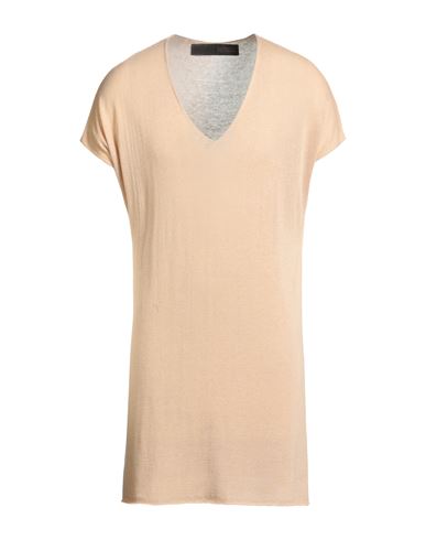 Messagerie Man Sweater Beige Size S/m Viscose, Linen, Cotton