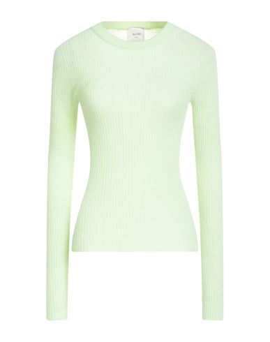 Alysi Woman Sweater Light Green Size M Wool, Cashmere