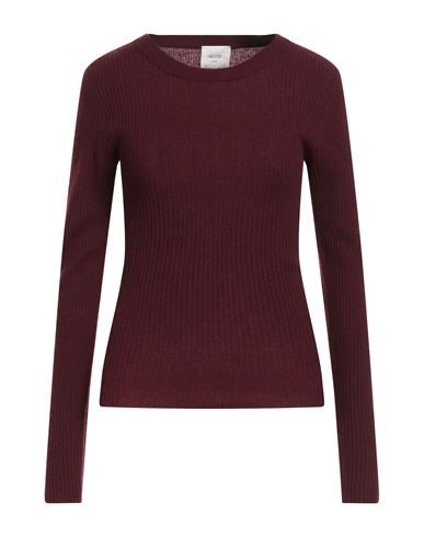 Alysi Woman Sweater Burgundy Size S Wool, Cashmere