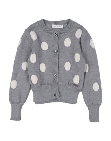 Monnalisa Toddler Girl Cardigan Grey Size 6 Wool In Gray