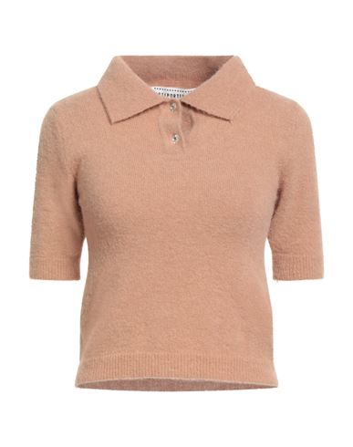 Shirtaporter Woman Sweater Sand Size M Polyamide, Wool, Alpaca Wool, Elastane