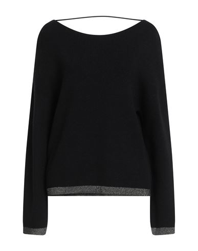 Vila Woman Sweater Black Size L Viscose, Polyester, Nylon