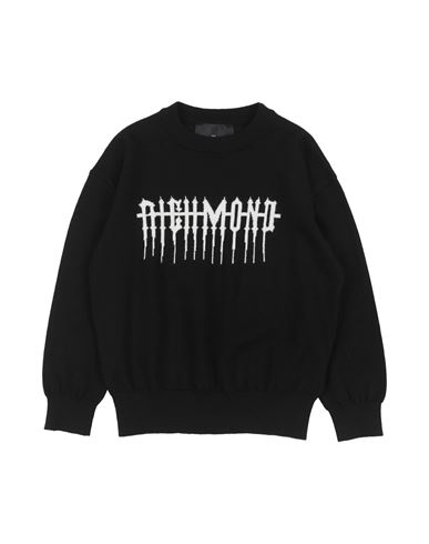 John Richmond Toddler Boy Sweater Black Size 6 Merino Wool, Acrylic In Black