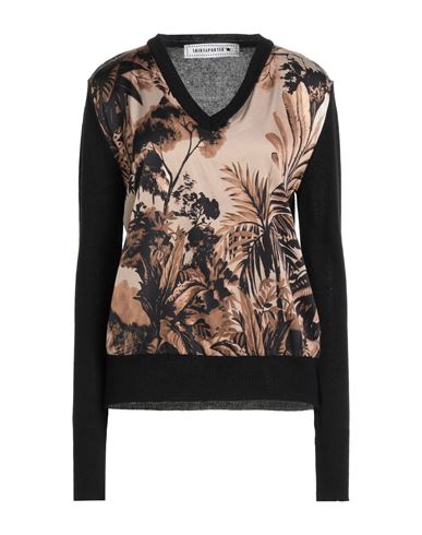 Shirtaporter Woman Sweater Black Size L Wool, Viscose, Polyamide, Cashmere