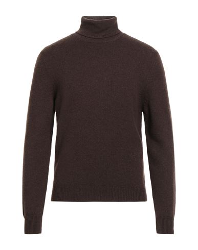 Malo Man Turtleneck Chocolate Brown Size 38 Cashmere