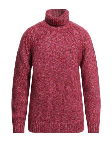 Brian Dales Man Turtleneck Fuchsia Size Xl Acrylic, Mohair Wool, Polyamide