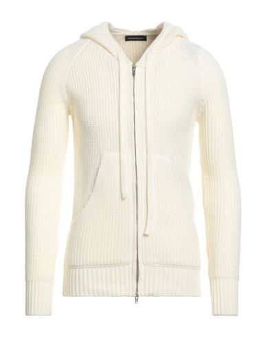 Alessandro Di Lorenzo Man Cardigan Off White Size Xl Acrylic, Wool, Tencel