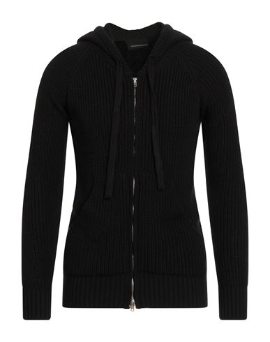 Alessandro Di Lorenzo Man Cardigan Black Size Xxl Acrylic, Wool, Tencel