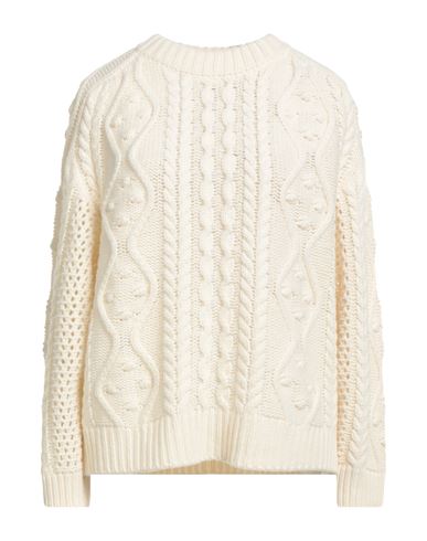 Erika Cavallini Woman Sweater Ivory Size M Wool, Polyamide
