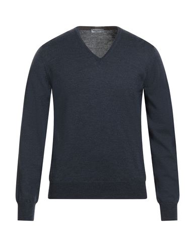 Vengera Man Sweater Navy Size 44 Virgin Wool In Multi