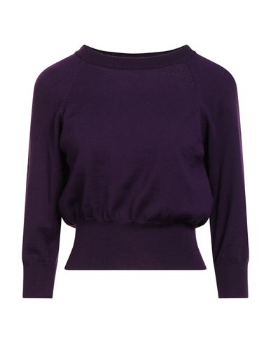 Jucca Woman Sweater Purple Size M Virgin Wool In Purple