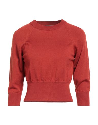 Jucca Woman Sweater Brick Size Xl Virgin Wool
