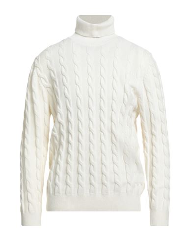 Detwelve Man Turtleneck Ivory Size 44 Wool, Cashmere