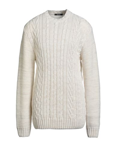 Bomboogie Man Sweater Ivory Size 3xl Acrylic, Wool In Gray