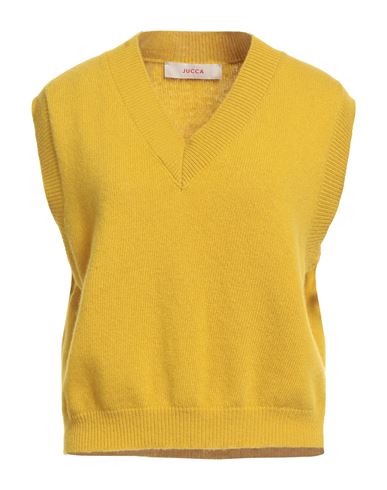 Jucca Woman Sweater Mustard Size L Virgin Wool