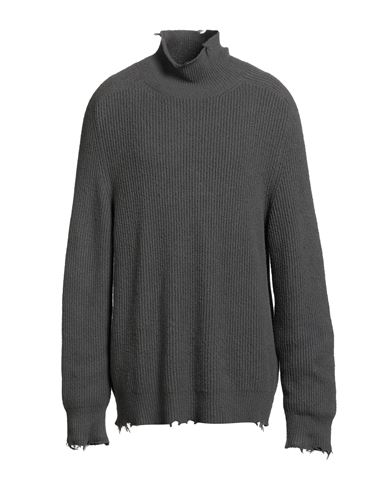 Grifoni Man Turtleneck Grey Size 44 Cotton, Polyamide In Gray