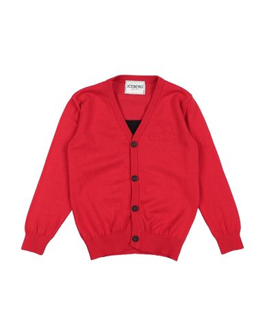 Iceberg Toddler Boy Cardigan Red Size 6 Cotton In Red