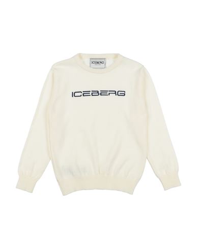 Shop Iceberg Toddler Boy Sweater Ivory Size 6 Cotton