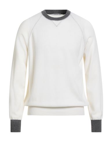 Kangra Cashmere Kangra Man Sweater Off White Size 46 Wool