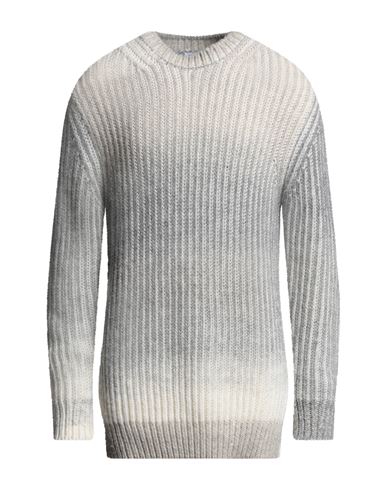 Dondup Man Sweater Grey Size 42 Wool, Acrylic, Alpaca Wool In Gray