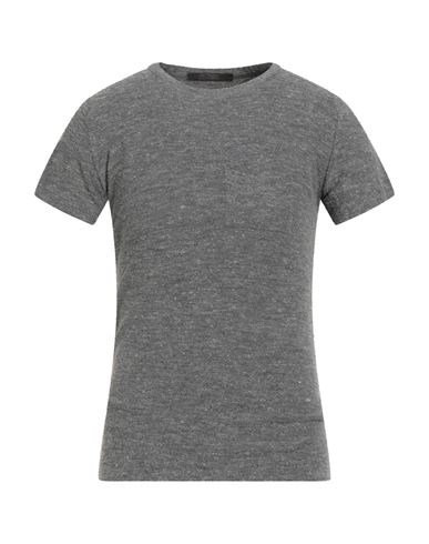 Messagerie Man Sweater Grey Size M Linen, Viscose, Lycra