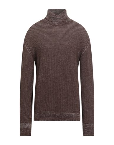 Bomboogie Man Turtleneck Chocolate Brown Size 3xl Acrylic, Wool