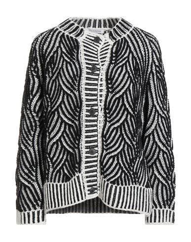 Manila Grace Woman Cardigan Black Size M Wool, Acrylic, Elastane