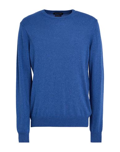 Alessandro Di Lorenzo Man Sweater Navy Size Xxl Wool, Viscose, Cashmere, Polyamide In Blue