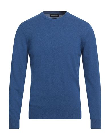 Alessandro Di Lorenzo Man Sweater Blue Size S Wool, Viscose, Cashmere, Polyamide
