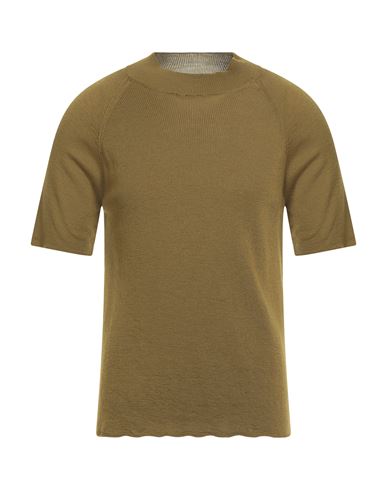 Grifoni Man Turtleneck Military Green Size 40 Virgin Wool