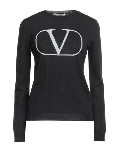 Valentino Garavani Woman Sweater Black Size 8 Virgin Wool