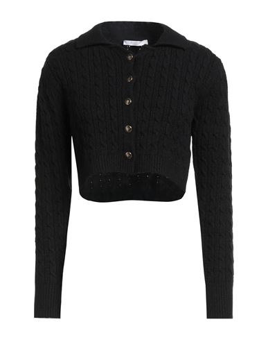 Silence Limited Woman Cardigan Black Size L Viscose, Polyester, Polyamide