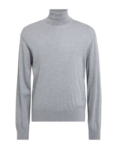 Laneus Man Turtleneck Grey Size 44 Virgin Wool, Cashmere In Gold