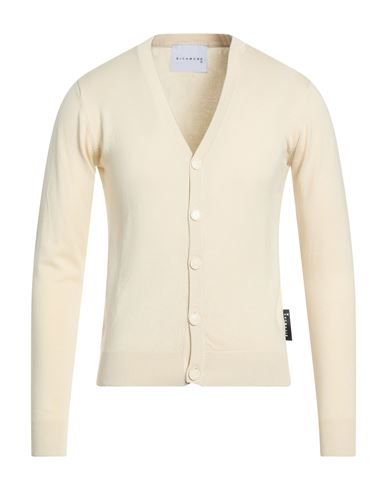 Richmond X Man Cardigan Ivory Size Xs Viscose, Polyamide In Yellow