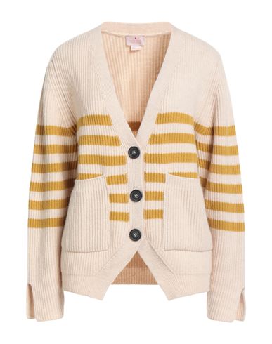 Nocold Woman Cardigan Beige Size S Merino Wool, Cashmere In Sand