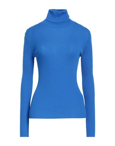 Jucca Woman Turtleneck Blue Size S Virgin Wool In Blue